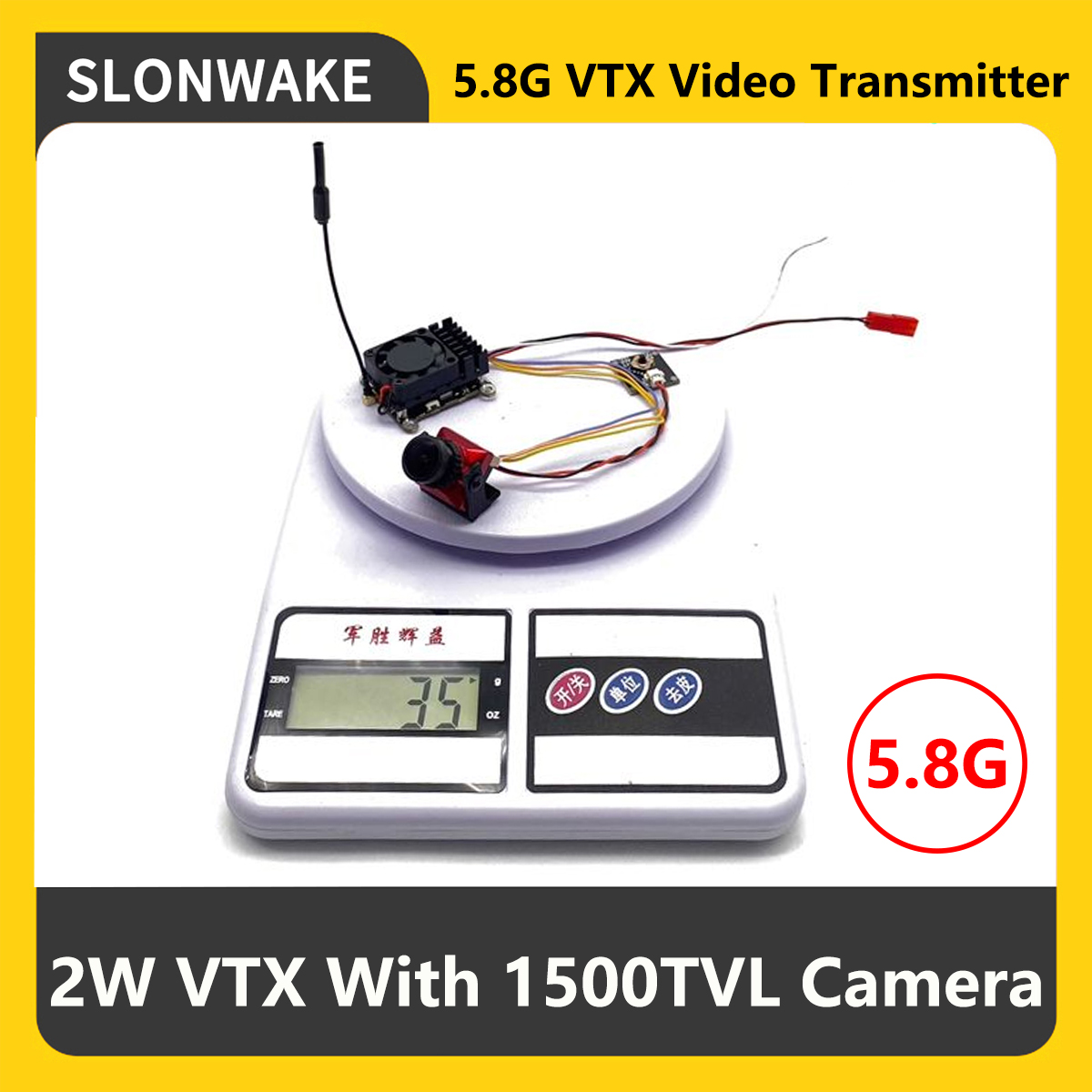 Receiver Rc Drone - Transmisor FPV VTX SLONWAKE 5.8G 2000mW