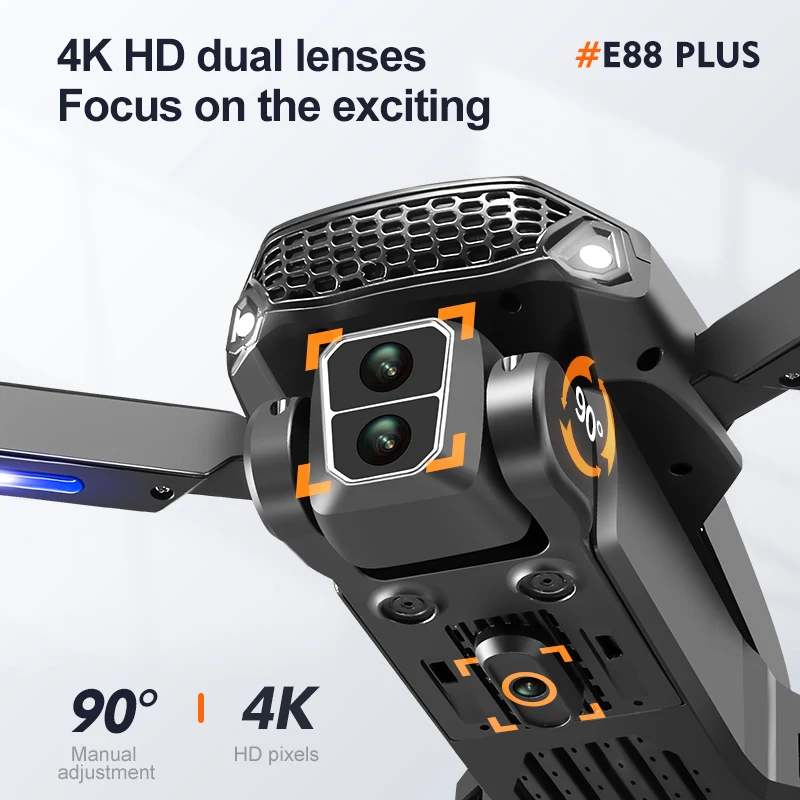 Nuevo Dron cuadricóptero E88 P - Rc Drone E88 reseña y precio
