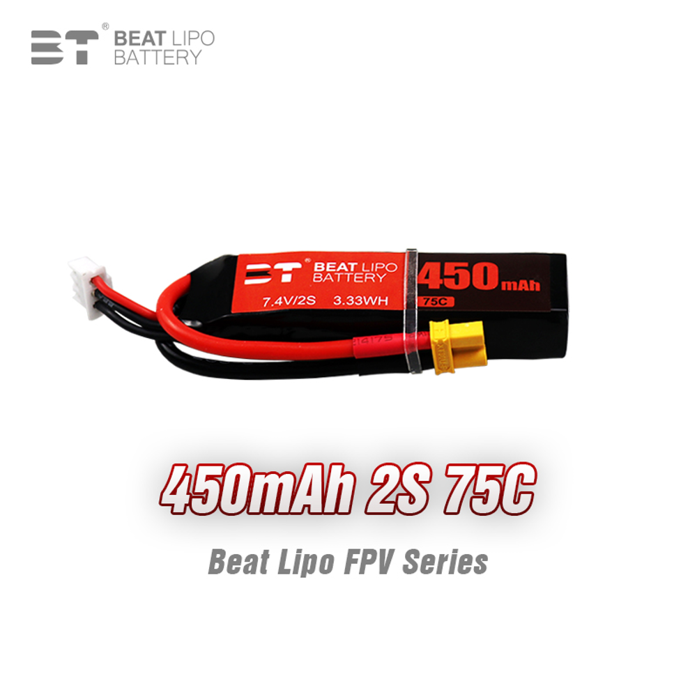 BEAT 2S 7,4 V 450mAh 75C bater - Drone Rc Race reseña y precio