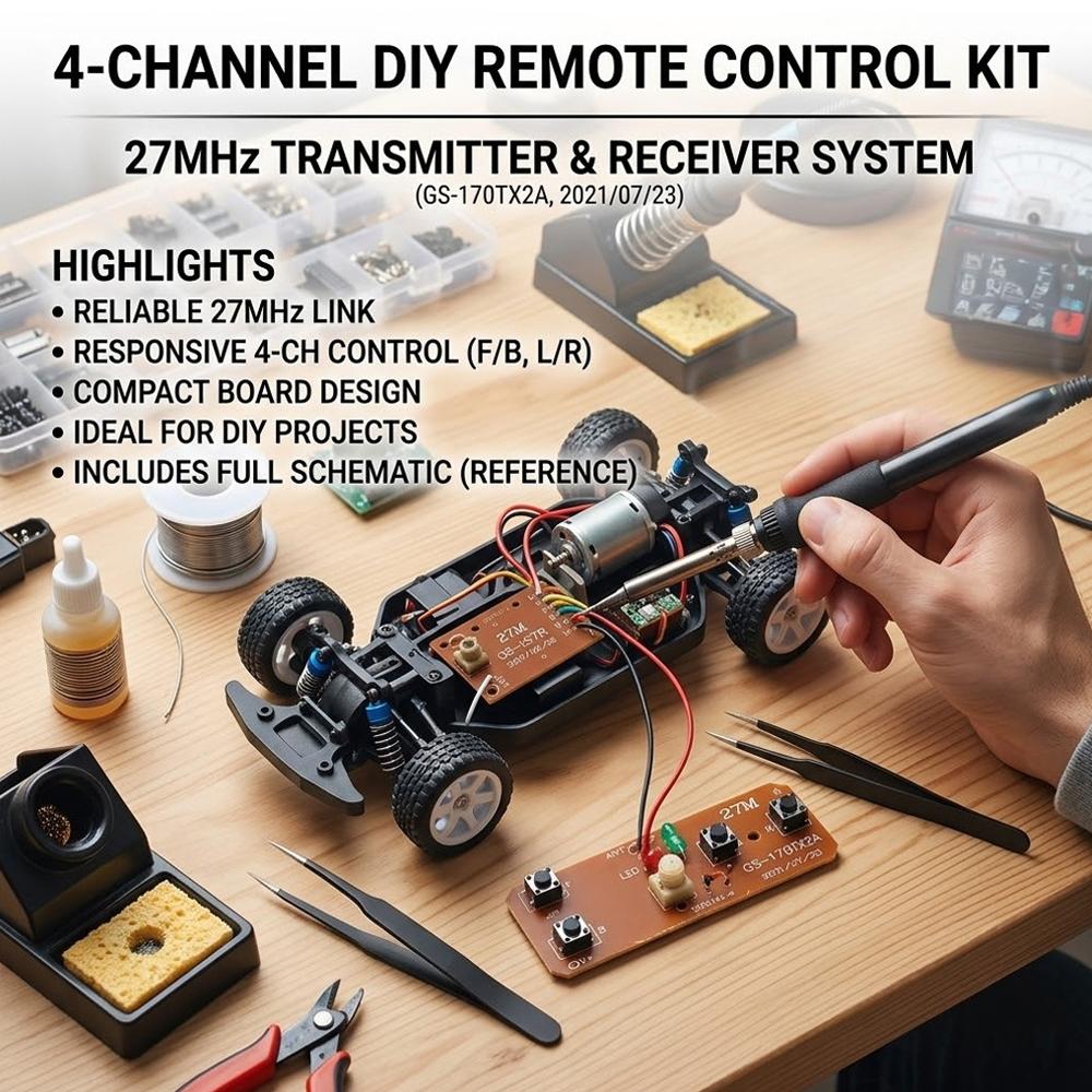 Kit de Control Remoto de 27MHz - Telemetry Module Rc reseña y precio