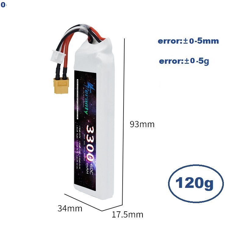 Batería LiPo 2S 7,4 V 3300mAh  - Drone Rcs reseña y precio