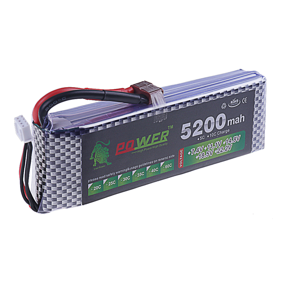 Batería Lipo 3S 11,1 V 5200mah - Drone Rcs reseña y precio