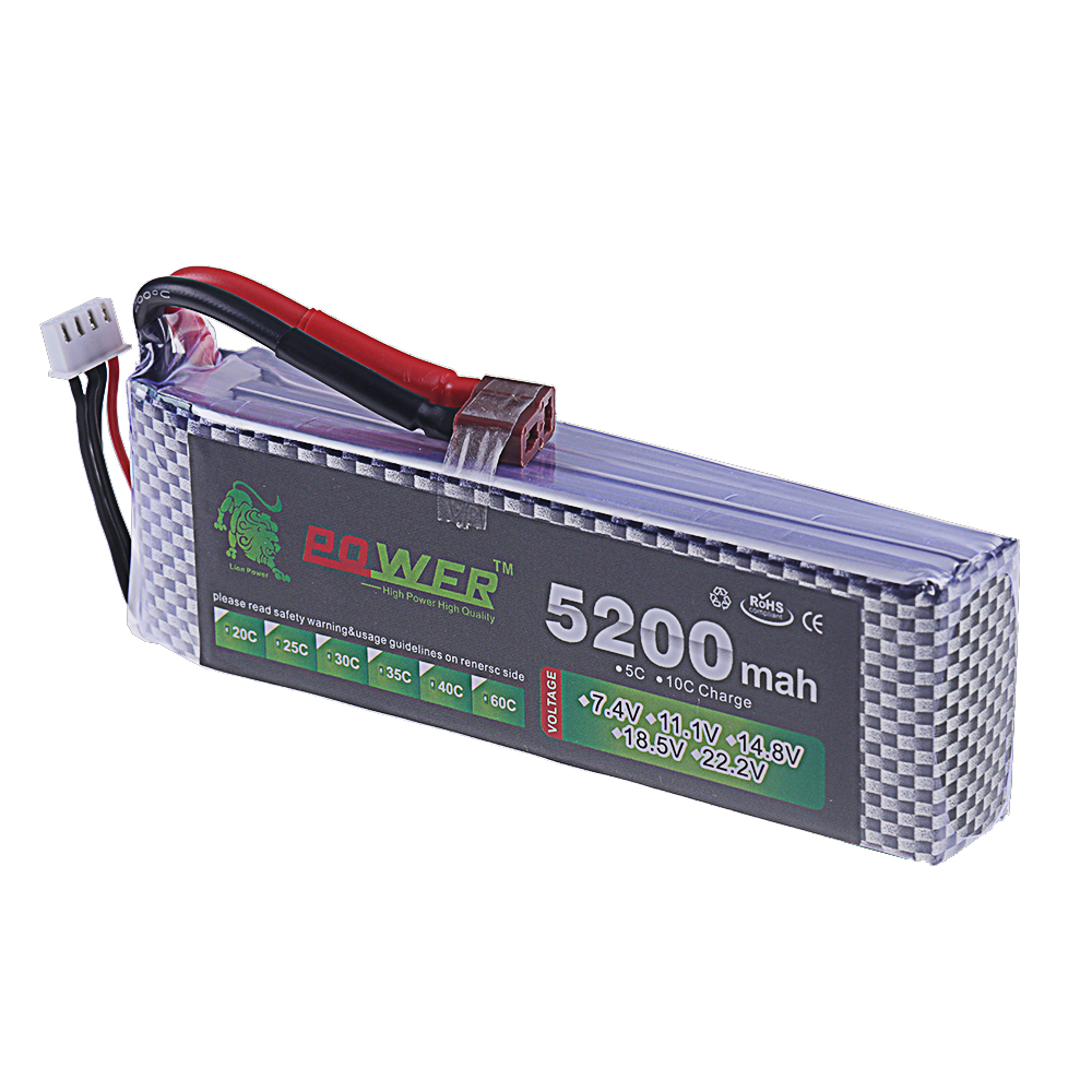 Batería Lipo 3S 11,1 V 5200mah - Drone Rcs reseña y precio